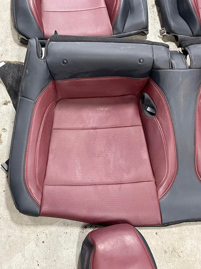 2024-26 Ford Mustang S650 Premium Dark Red Seat Skins Leather 17K Miles 303