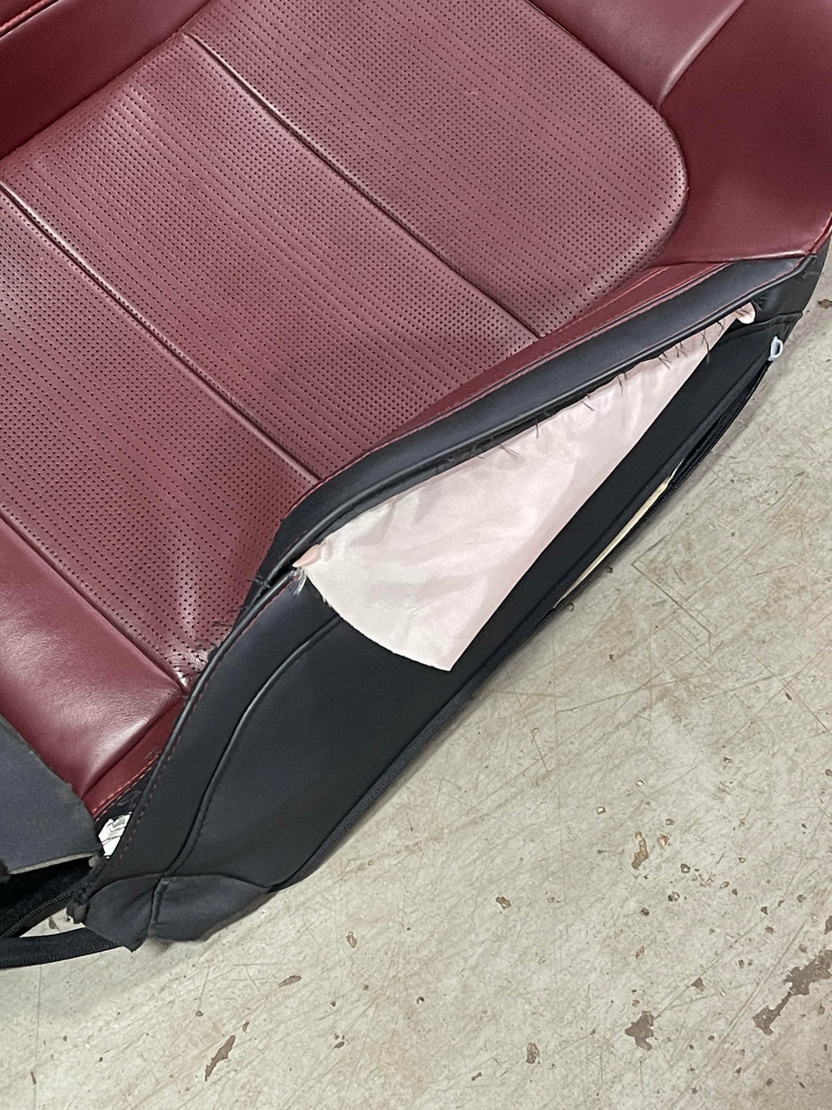 2024-26 Ford Mustang S650 Premium Dark Red Seat Skins Leather 17K Miles 303