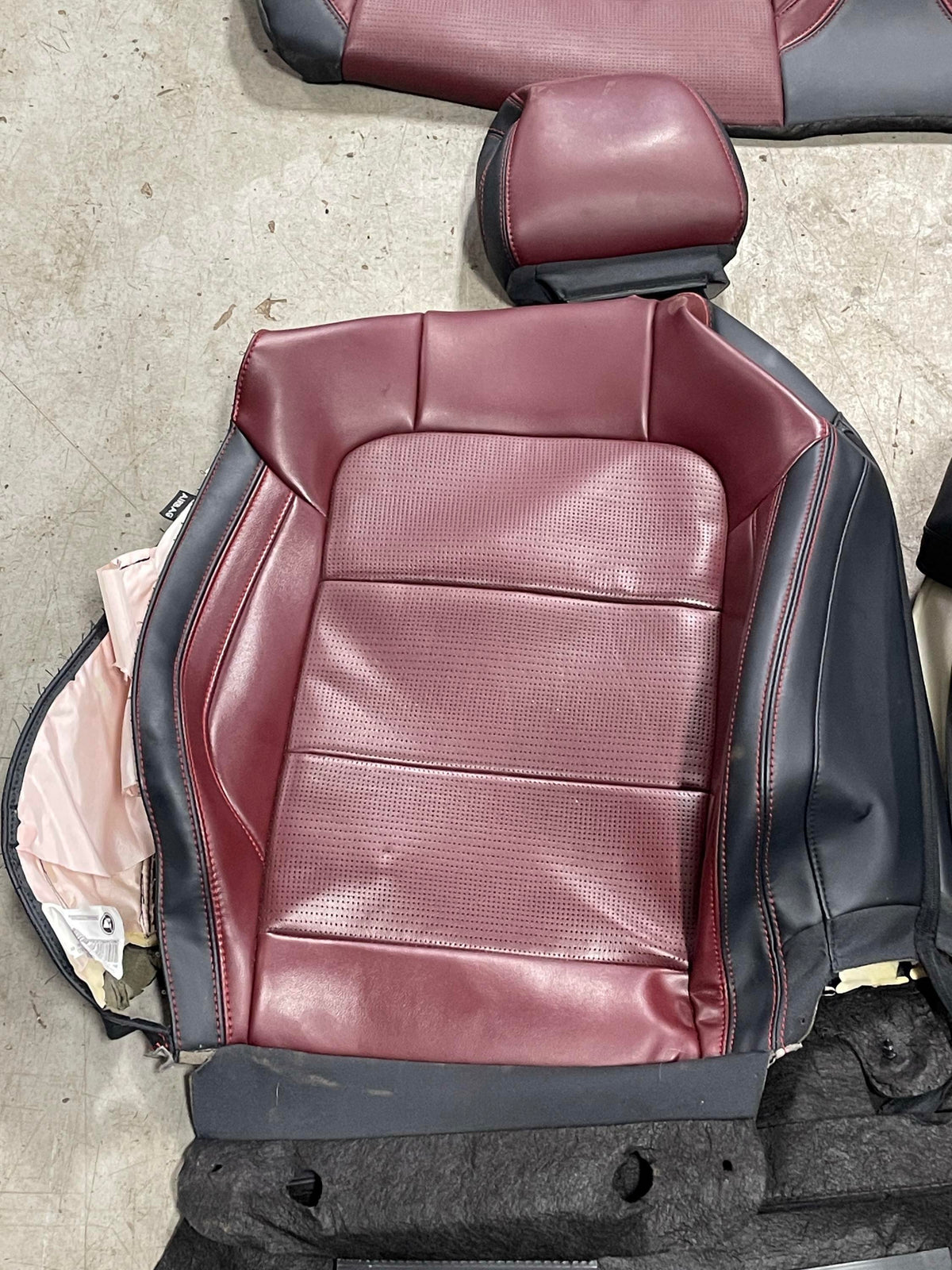 2024-26 Ford Mustang S650 Premium Dark Red Seat Skins Leather 17K Miles 303