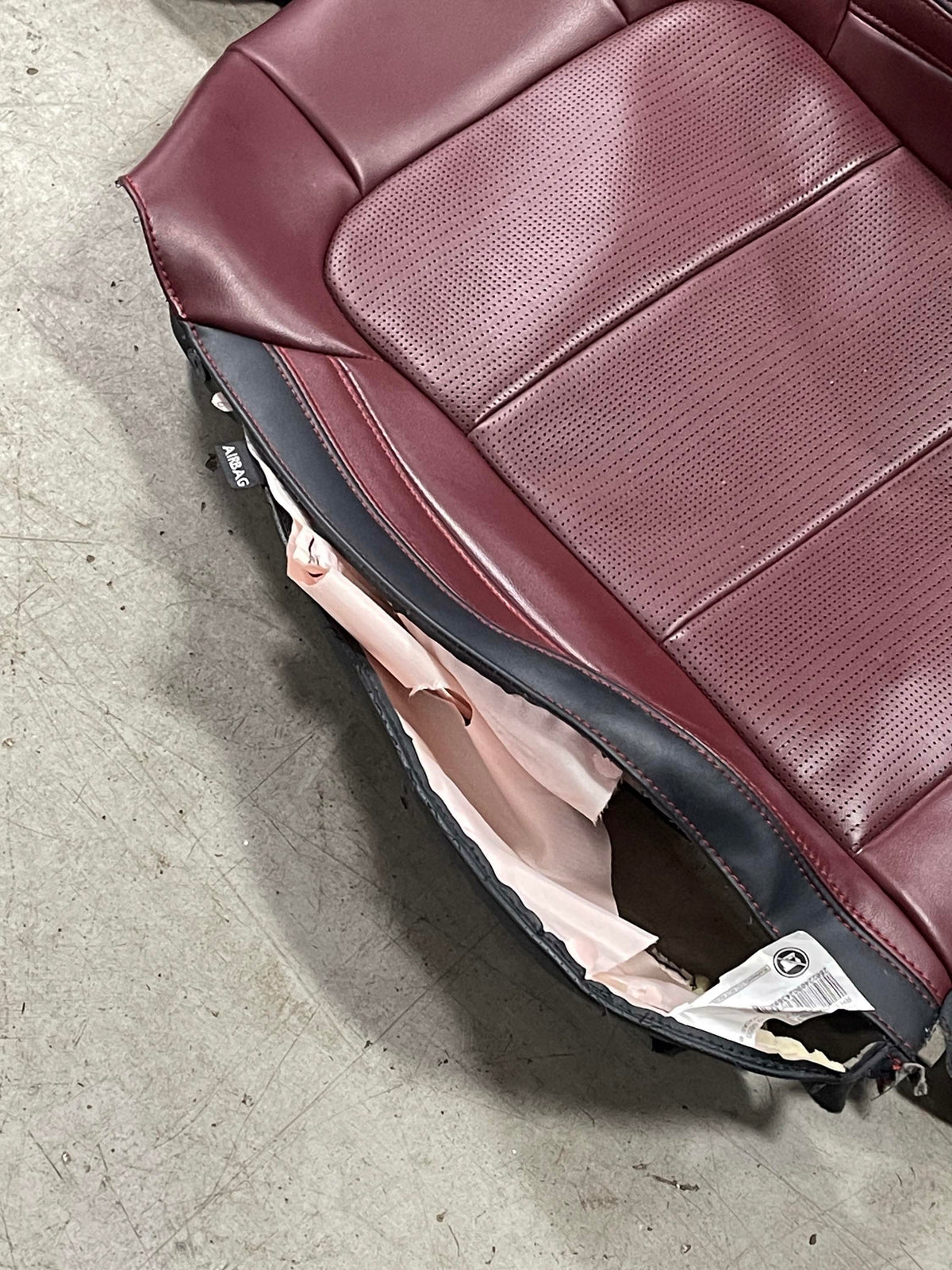 2024-26 Ford Mustang S650 Premium Dark Red Seat Skins Leather 17K Miles 303