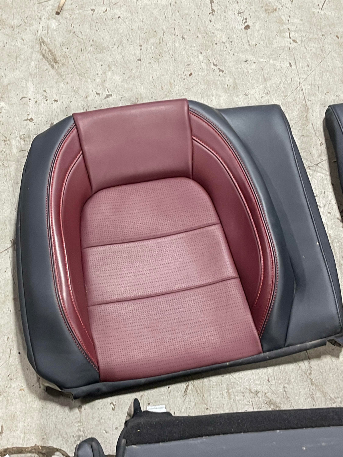 2024-26 Ford Mustang S650 Premium Dark Red Seat Skins Leather 17K Miles 303