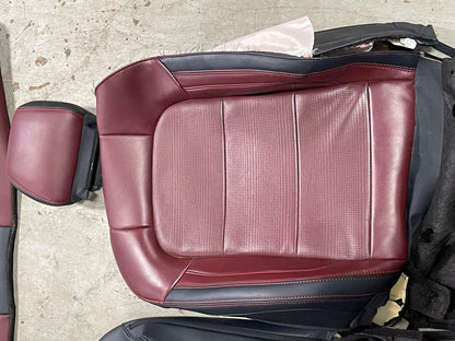 2024-26 Ford Mustang S650 Premium Dark Red Seat Skins Leather 17K Miles 303