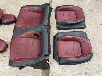 2024-26 Ford Mustang S650 Premium Dark Red Seat Skins Leather 17K Miles 303