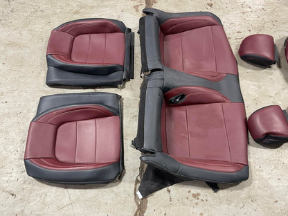 2024-26 Ford Mustang S650 Premium Dark Red Seat Skins Leather 17K Miles 303