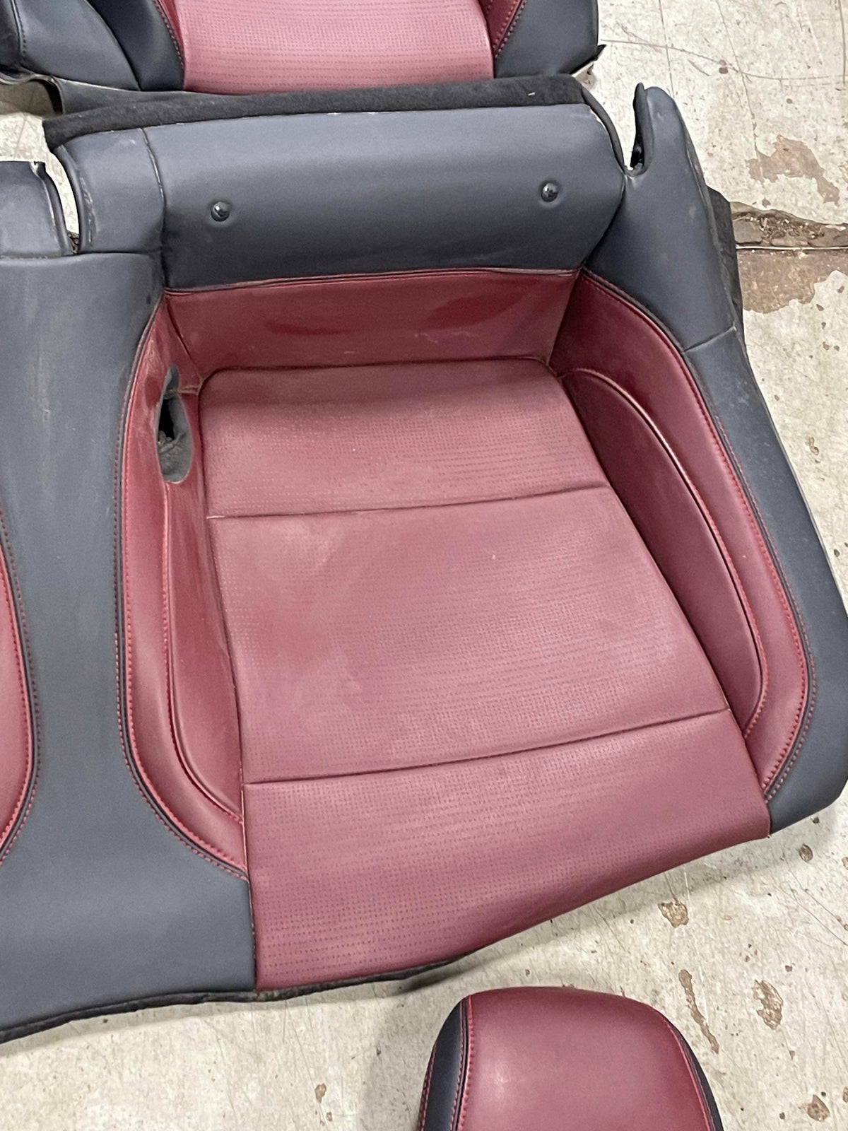 2024-26 Ford Mustang S650 Premium Dark Red Seat Skins Leather 17K Miles 303