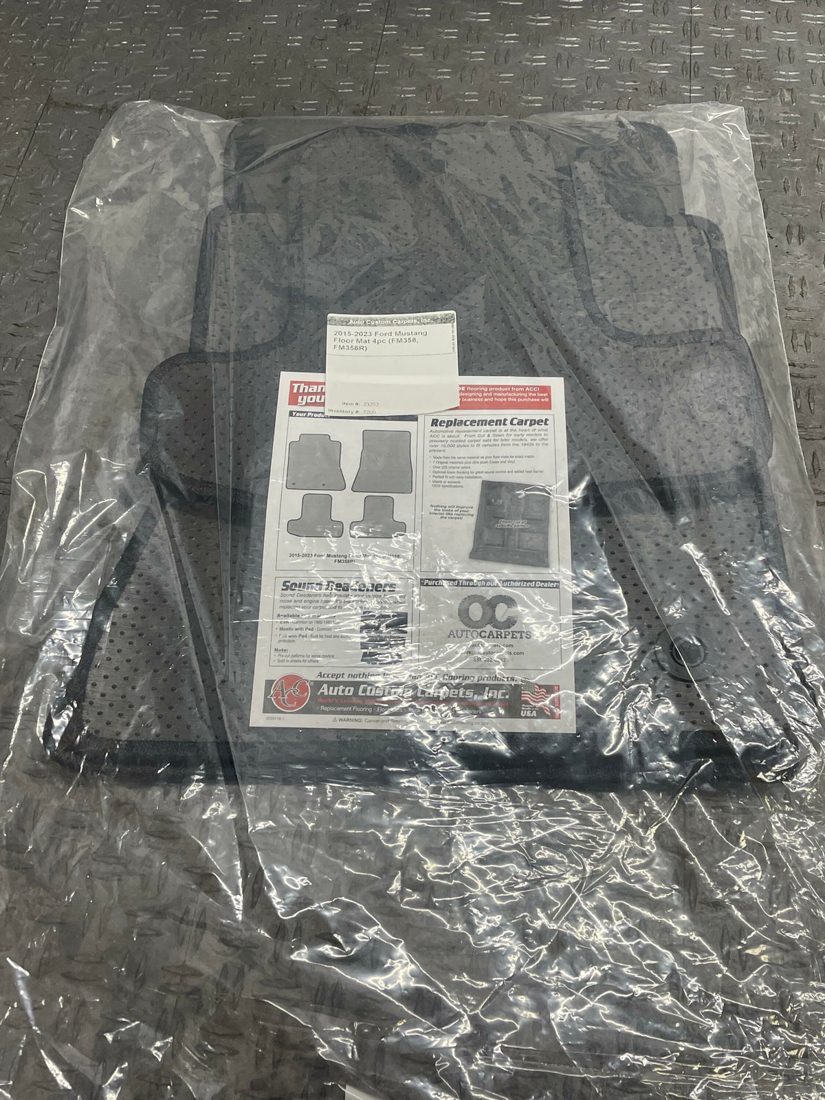 2015-23 Ford Mustang Aftermarket Replacement Floor Mats (NEW IN BOX) 317