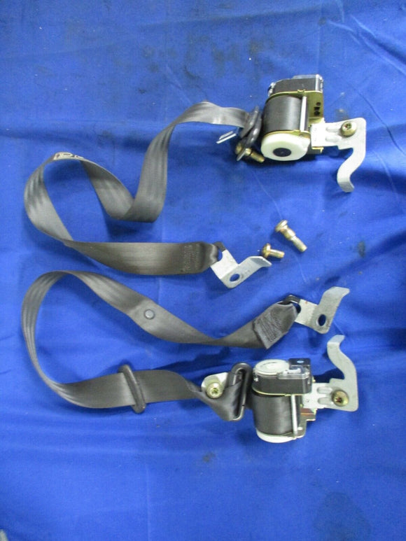 1999-2004 Ford Mustang Seatbelts Dark Charcoal Rear Coupe Set BM