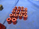 1999-04 Ford Mustang Red Anodized True Spiked Lug Nuts Missing one 082