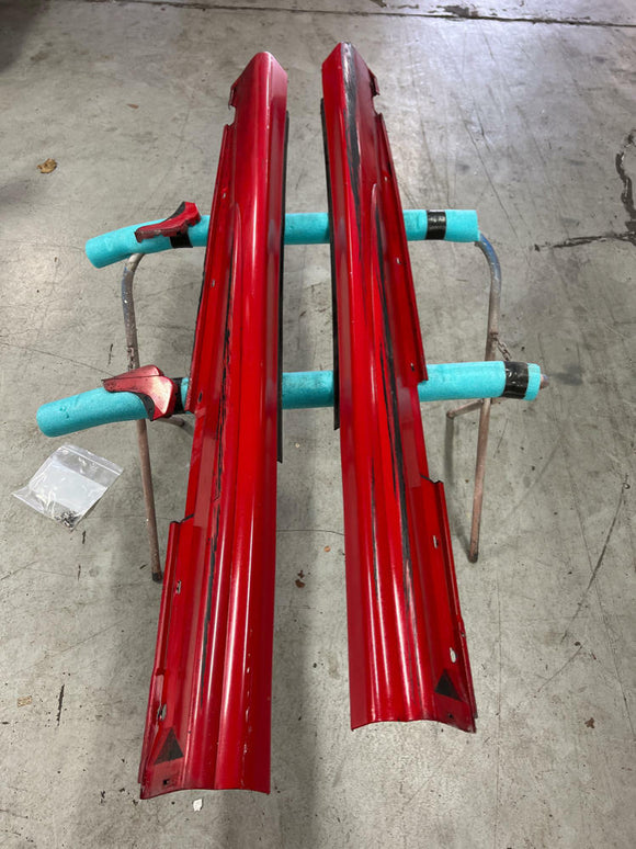 2004-06 Pontiac GTO Torrid Red Side Skirts Rocker Panels Left Right Pair 100
