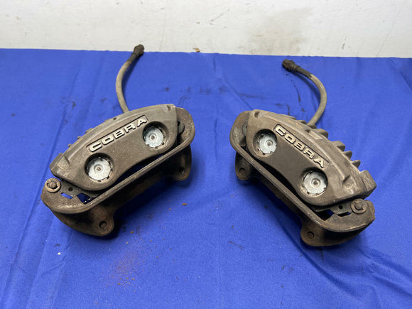 1996-98 Ford Mustang SVT Cobra Front Brake Calipers OEM Factory 114