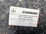 2003-06 Mercedes Benz W211 E Class Right Trunk Carpet Liner OEM 099