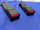 1994-98 Ford Mustang Black Front Seat Belt Buckles Left Right Pair 120