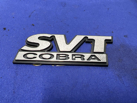 1994-2001 Ford Mustang SVT Cobra Trunk Badge Emblem Factory 124