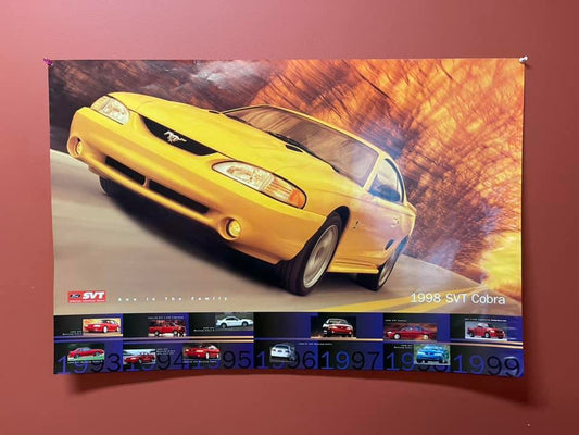 1998 Cobra SVT History Poster