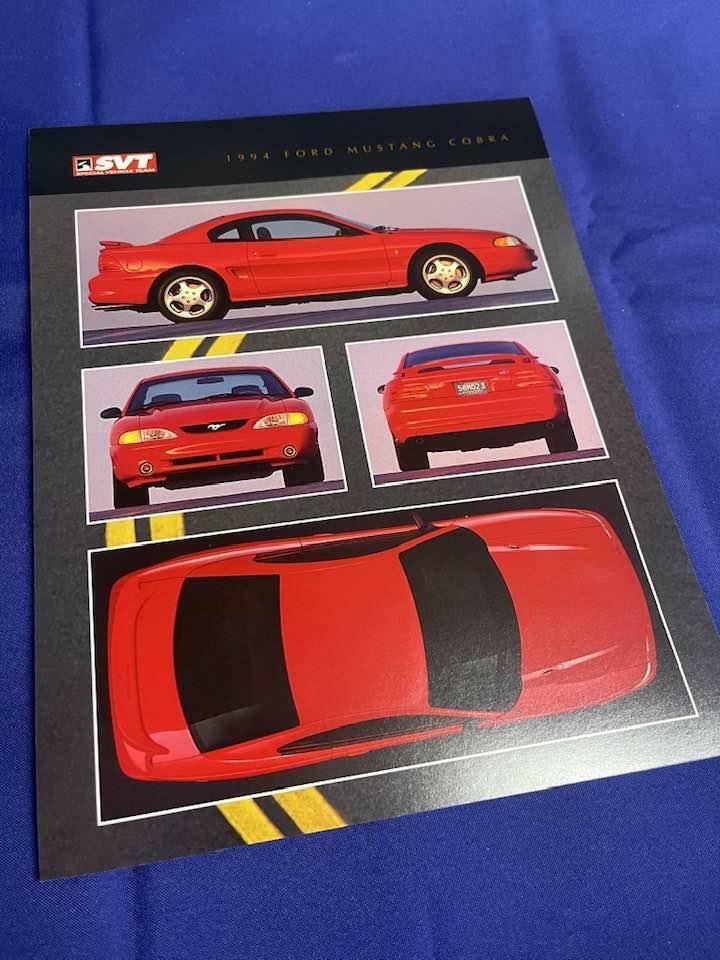 1994 SVT Cobra Dealer Card