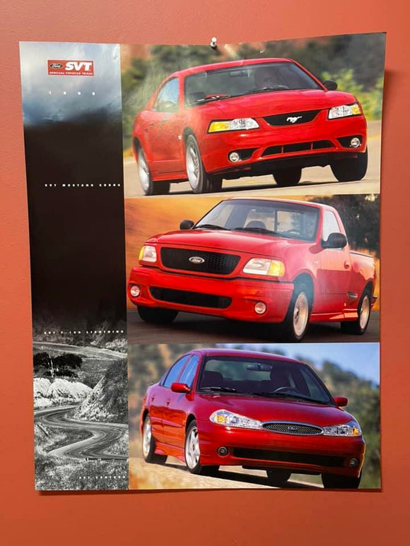 1999 SVT Cobra Contour Lightning Family Poster