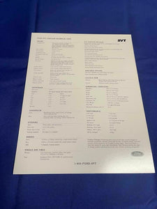 1998 SVT Contour Dealer Card