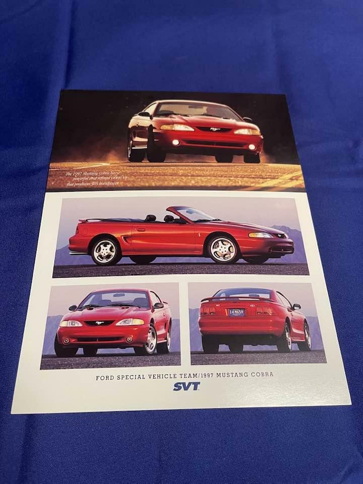 1997 SVT Cobra Dealer Card