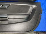 2015-21 Ford Mustang Coupe Black Leather Door Panels Shaker 143