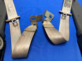 1999-04 Ford Mustang Convertible Parchment Rear Seat Belts Pair 146